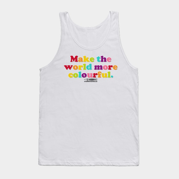 Make the World More Colourful Tank Top by Crafternoon